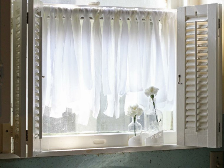 Visillos para cocina diseños inspiradores y muy elegantes DIY diseño Cortinas