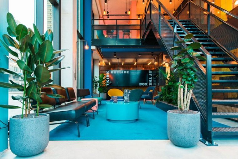 Decoración de interiores ideas vibrantes en the student hotel ... Ideas Hotel vestíbulo