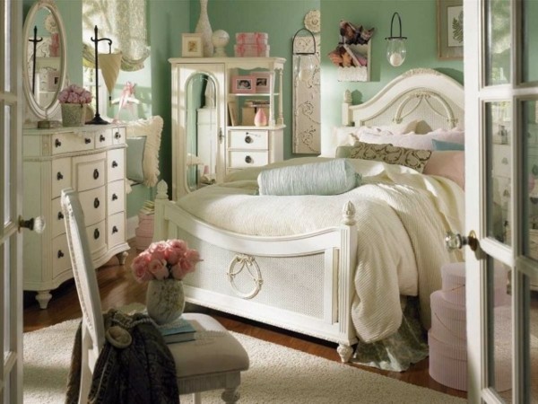 estilo dormitorio verde jade
