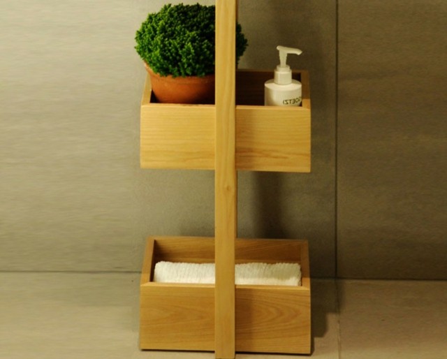 accesorio baño bambu util resistente natural 