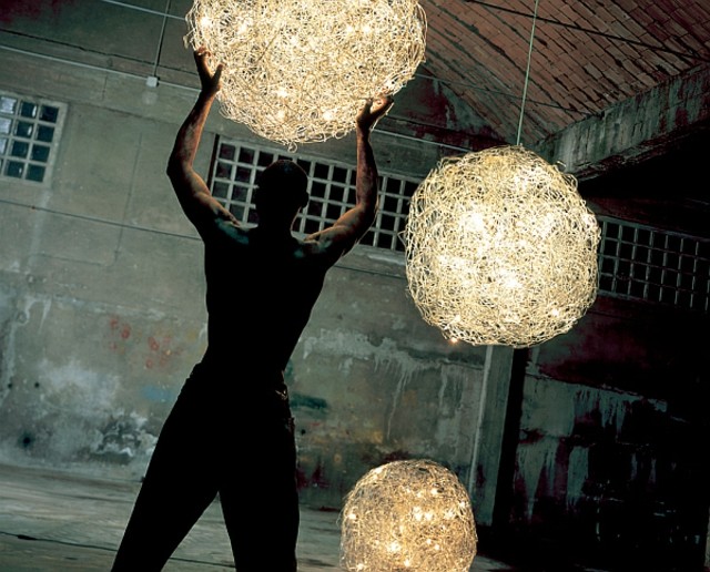 bolas colgantes luz idea genial iluminación exterior