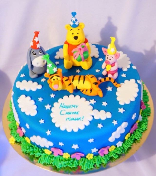 burro pastel niño fiesta cumpleaños pooh
