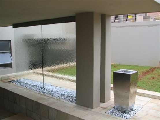 cascada para jardin pared divisoria