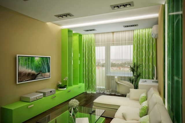colores llamativos muebles corinas verde fresco interesante idea