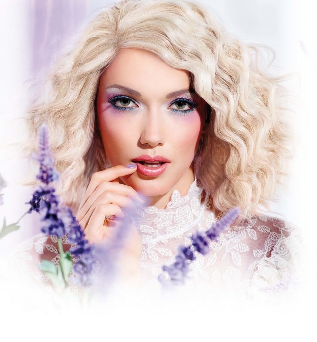 colores frescos para la primavera cómo maquillarse purpura azul rosa sombras bonito