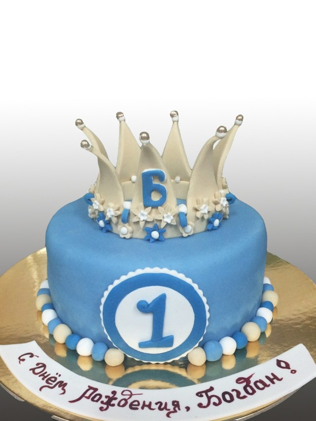 corona princesa azul torta caramelos