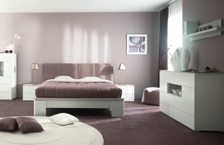 cuarto moderno diseño minimalista cojines