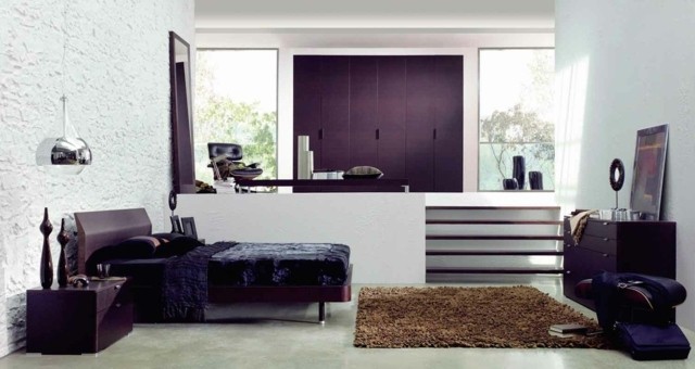 decoración de dormitorios moderno mobiliario naturales