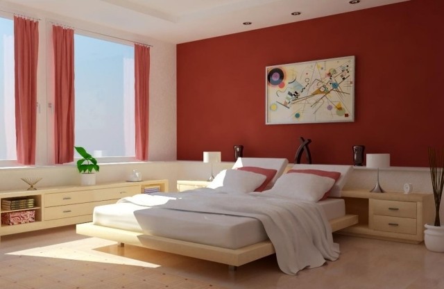 decoracion habitaciones textiles mobiliario cama madera
