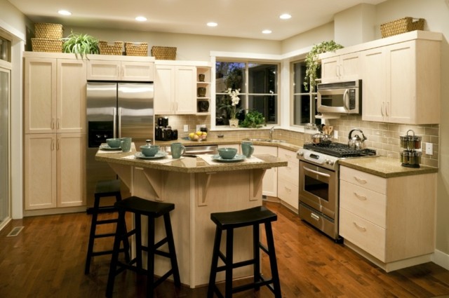 decoracion magnifica moderna curvas cocina blanca
