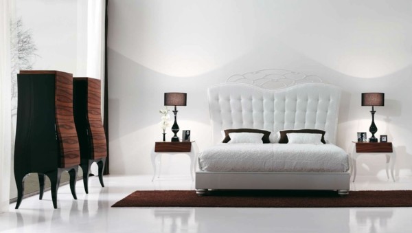 decoración de habitaciones modernas cama
