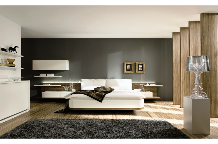 decoración dormitorios lineas rectas minimalista