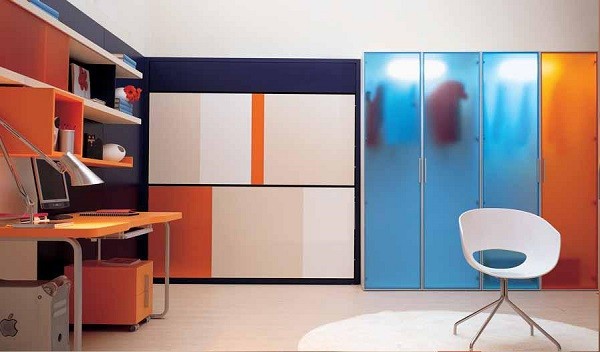 dormitorio jóven muebles extensibles minimalistas