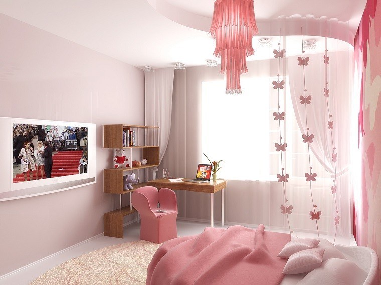 dormitorio moderno precioso silla diseño chica