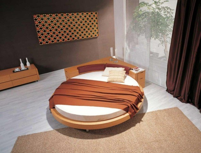 dormitorio zen decoracion simple cama redonda