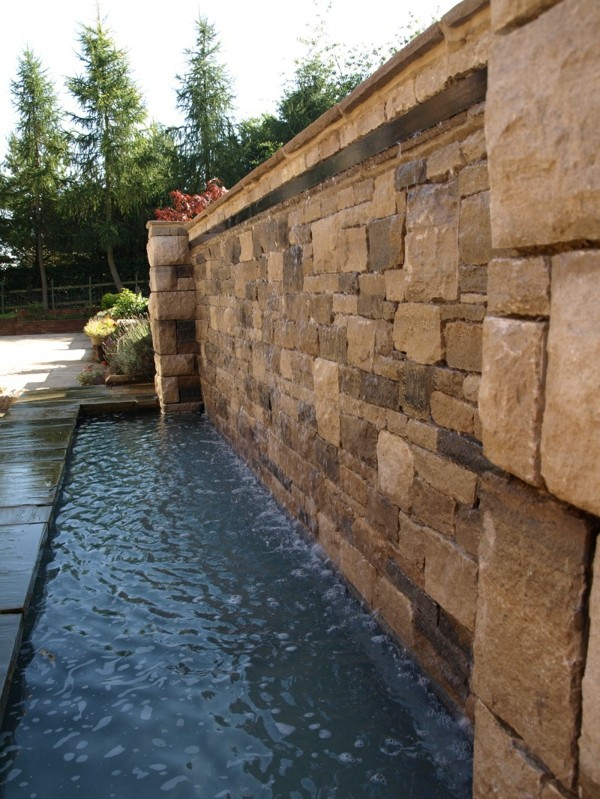 estanque lago piscina moderna pared