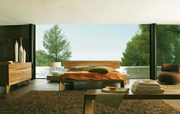 estupenda habitación moderna vistas bosque