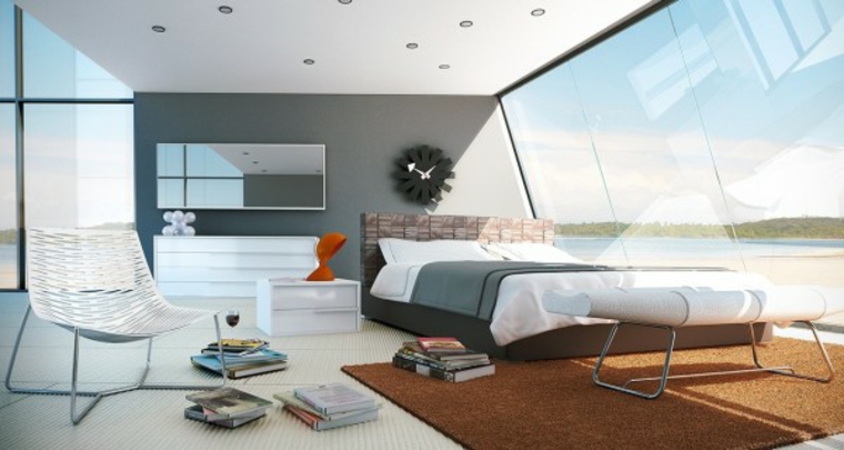 habitación blanca cuarto vistas playa