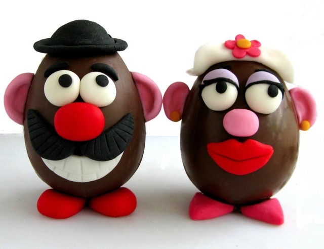 huevos de pascua chocolate personajes celebracion