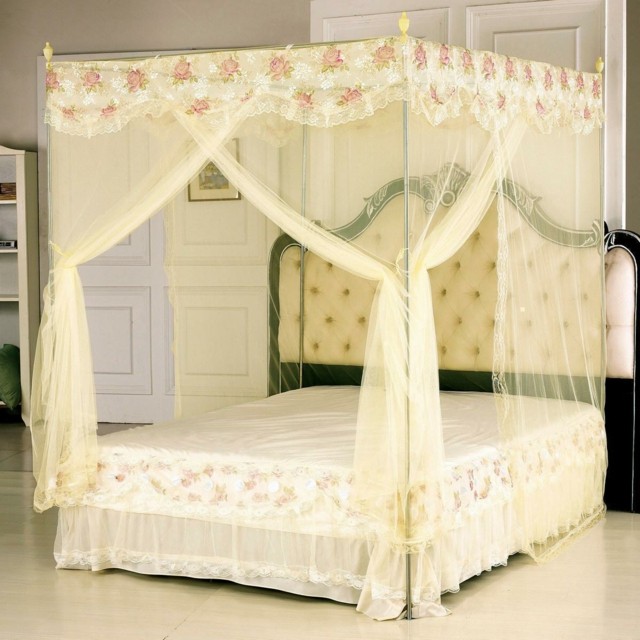 idea dosel transparente moderno estampa flores