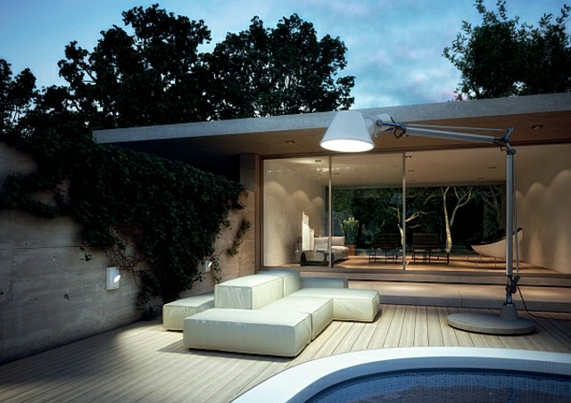 idea innovadora lampara grande jardin iluminación exterior
