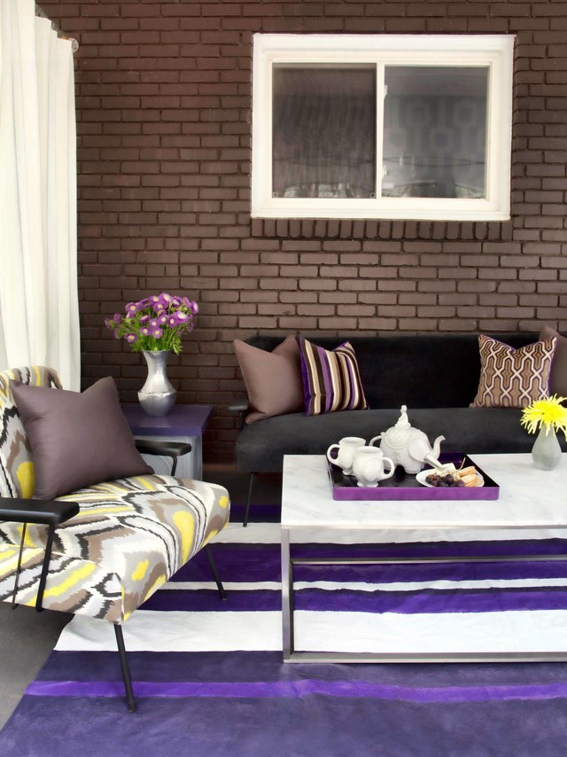 idea maravillosa jardin alfombra muebles con almohadas