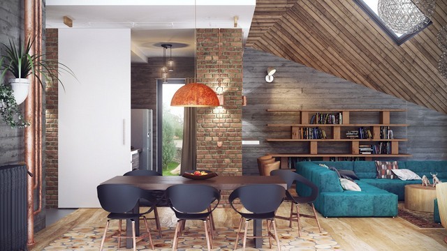 ideas columna ladrillo dos partes salon bonitas