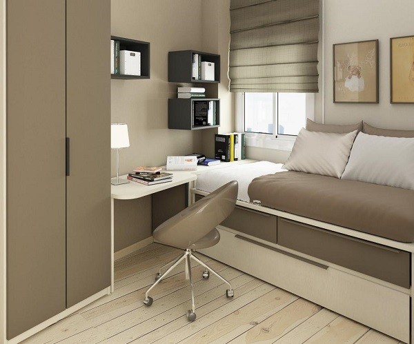 juvenil confortable gris pupitre un cama