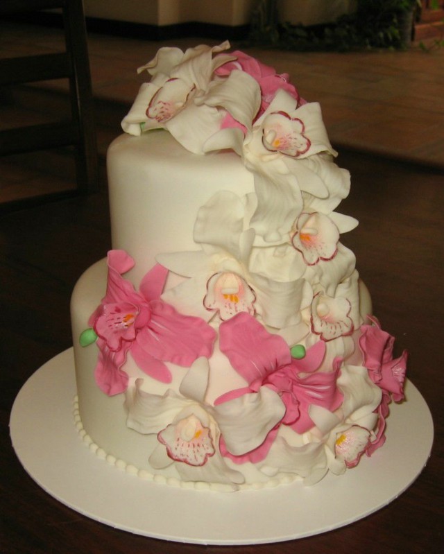 lazos rosa pastel cumpleaños floral blanco