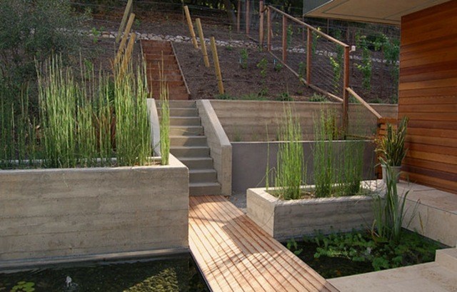 madera madera jardin flores terraza