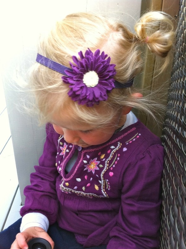 diadema de niña con margarita morada margarita púrpura diadema niña