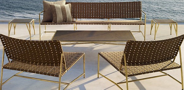 metal tejidas silla patio metal terraza