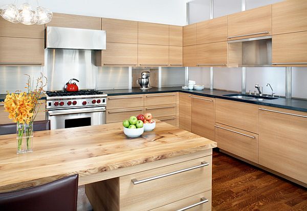 moderna muebles de madera despejada  armarios empotrados