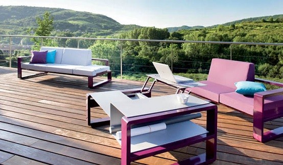 moderno exterior salon terraza plantas
