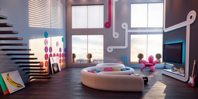 muebles de salón divertido jóven