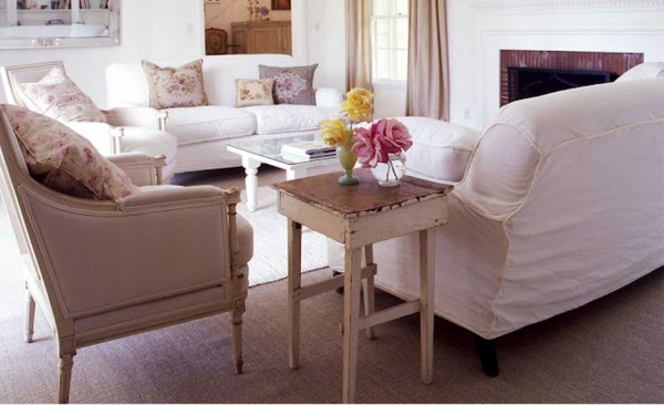 muebles estilo chabby chic mesilla