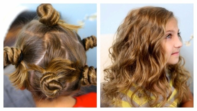 peinados para niñas ondulado suelto eventos