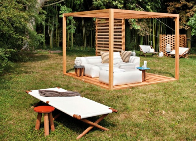 pergola jardin lugar sombra perfecro familia descanso verano bonita 