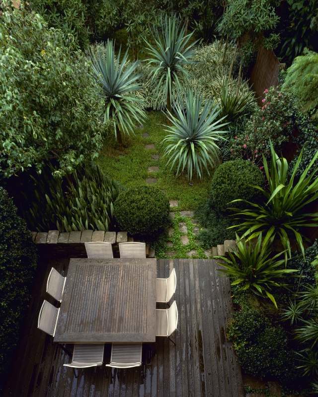 plantas arboles decoracion sillas terraza