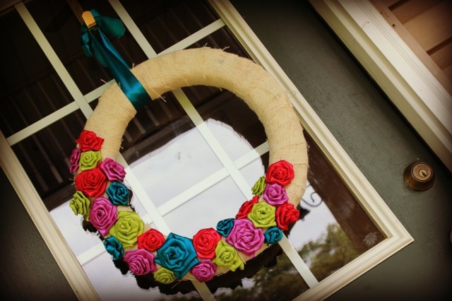 rosas tela idea bonito puerta delantera genial