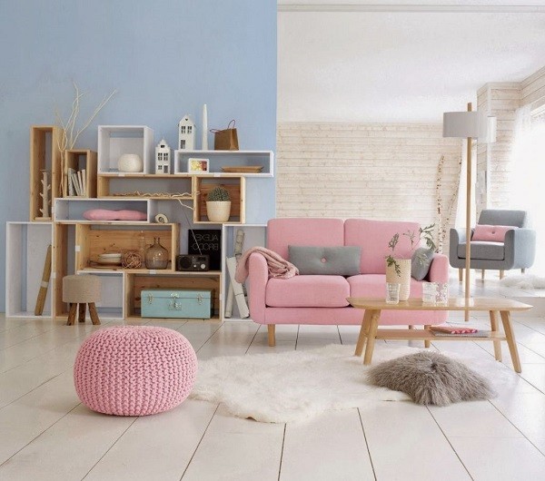 salon colores celeste rosa bebé