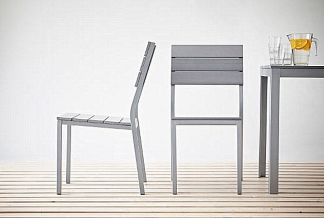sillas aire libre madera gris comodas estilo