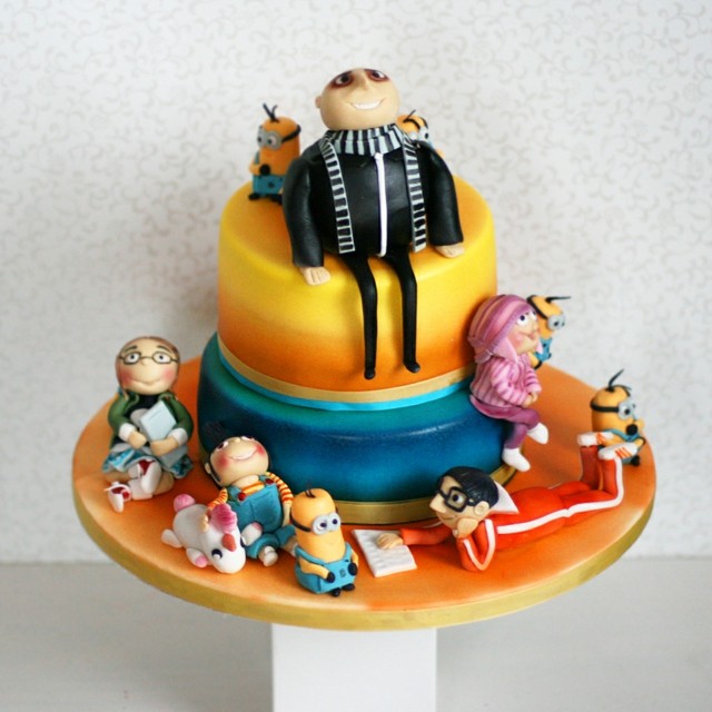 torta animados moderna niños pastel