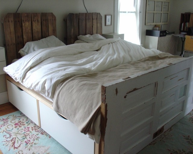 shabby chic verdadero estilo cama vieja hecha mano 