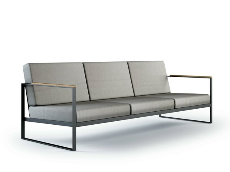 Roshults moderno sofa gris minimalista