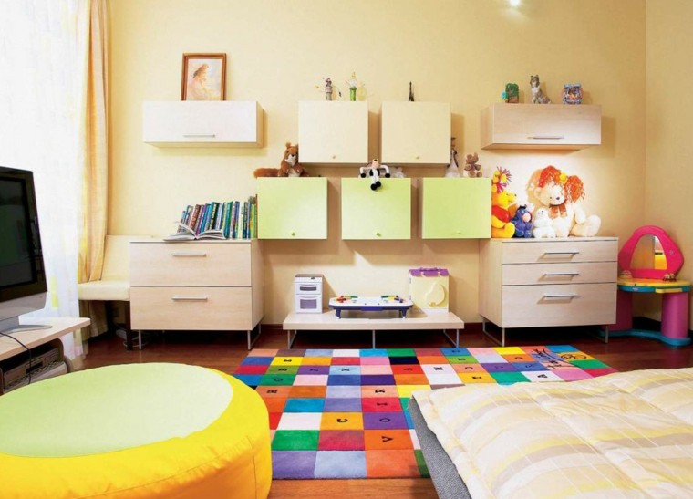 alfombra colores cuarto decoracion juvenil