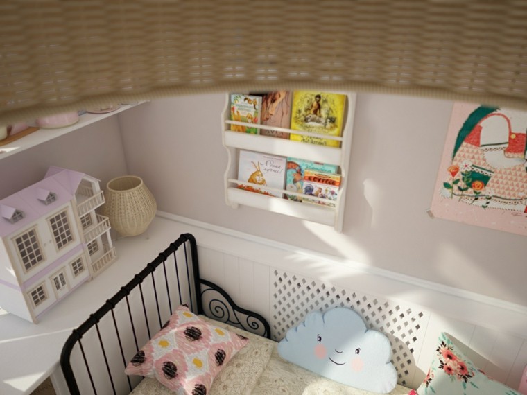 almohadas decoracion detalles cuarto libros