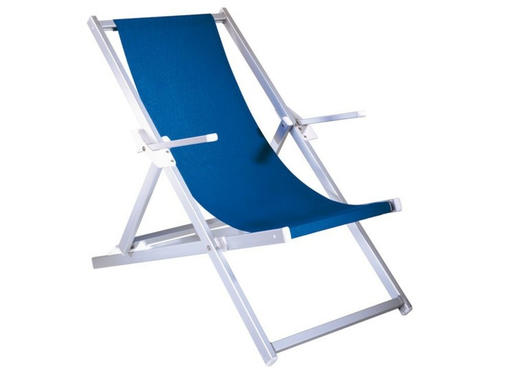 aluminio ligera reposabrazos azul playa