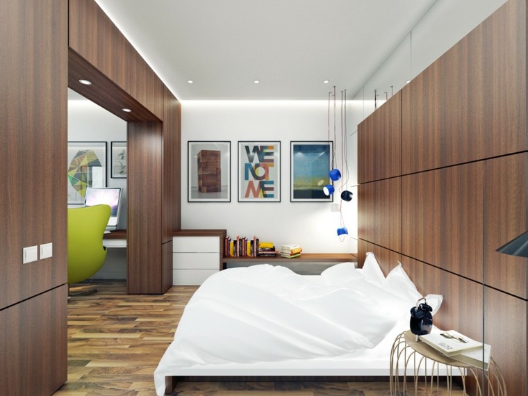 apartamentos pequenos paredes color claro madera ideas diseno 