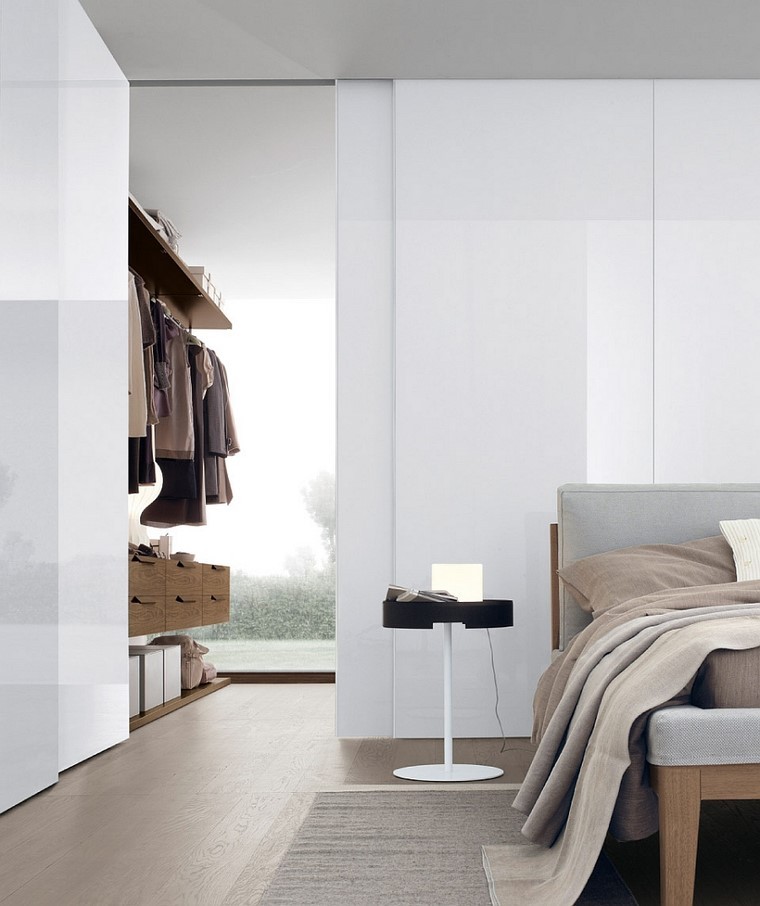 armario esquina dormitorio estanterias moderno elegante